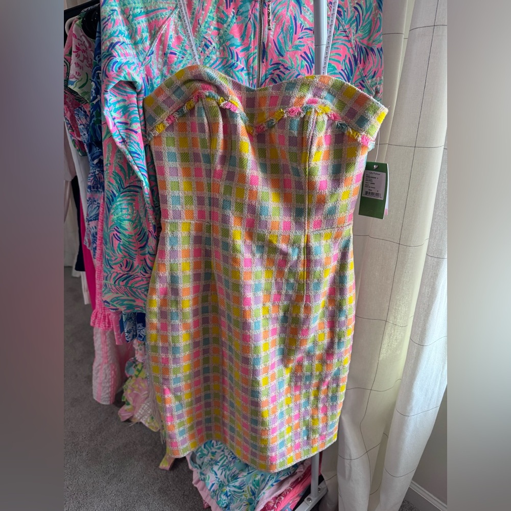 Lilly Pulitzer Strapless Bibi Boucle Dress 0